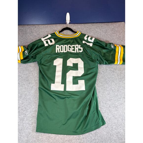 NFL Players Green Bay Packers Aaron Rodgers #12 Reebok Jersey Men Large Football - Picture 2 of 6